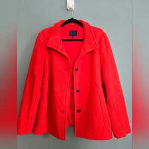 Lands end wool jacket with liner